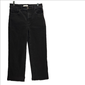 NWOT, Madewell The Perfect Vintage black high-rise wide leg jeans sz 30